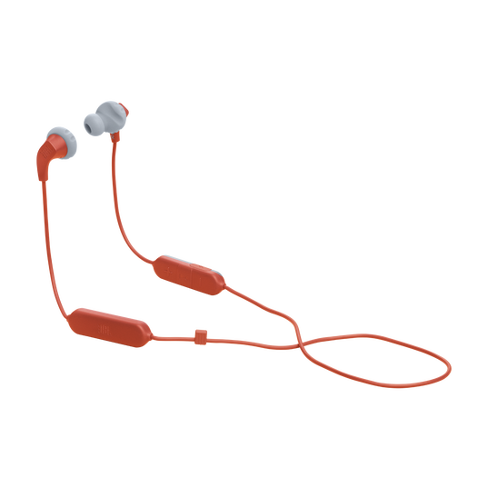 JBL Endurance Run 2 Wireless - Coral Orange - Waterproof Wireless In-Ear Sport Headphones - Hero
